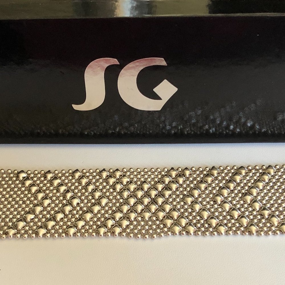Sergio Gutierrez Liquid Metal B44 Silver Mesh Bracelet